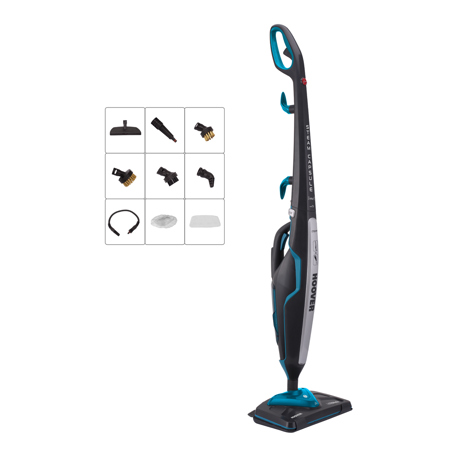 Mop electric cu aburi Hoover Steam Capsule 2-in-1 CA2IN1D 011, 1700 W, 0.35 L, max. 30 min., Verde/Blue 39600189